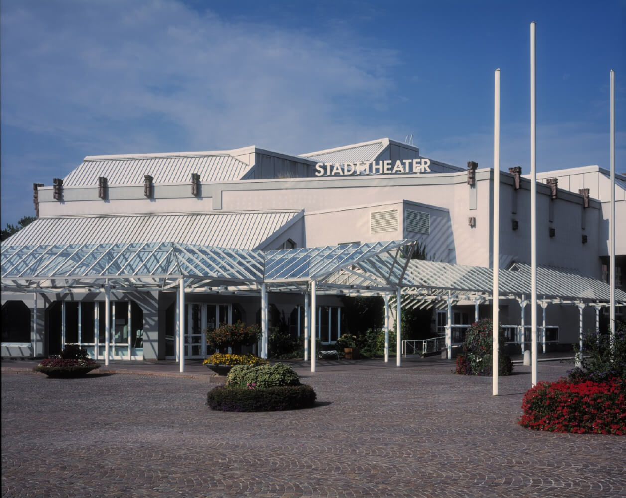 Die Außenansicht des Stadttheaters in Pforzheim.